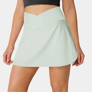 Halara Cloudful Air Crossover 2 In 1 Tennis Skirt Mint Green